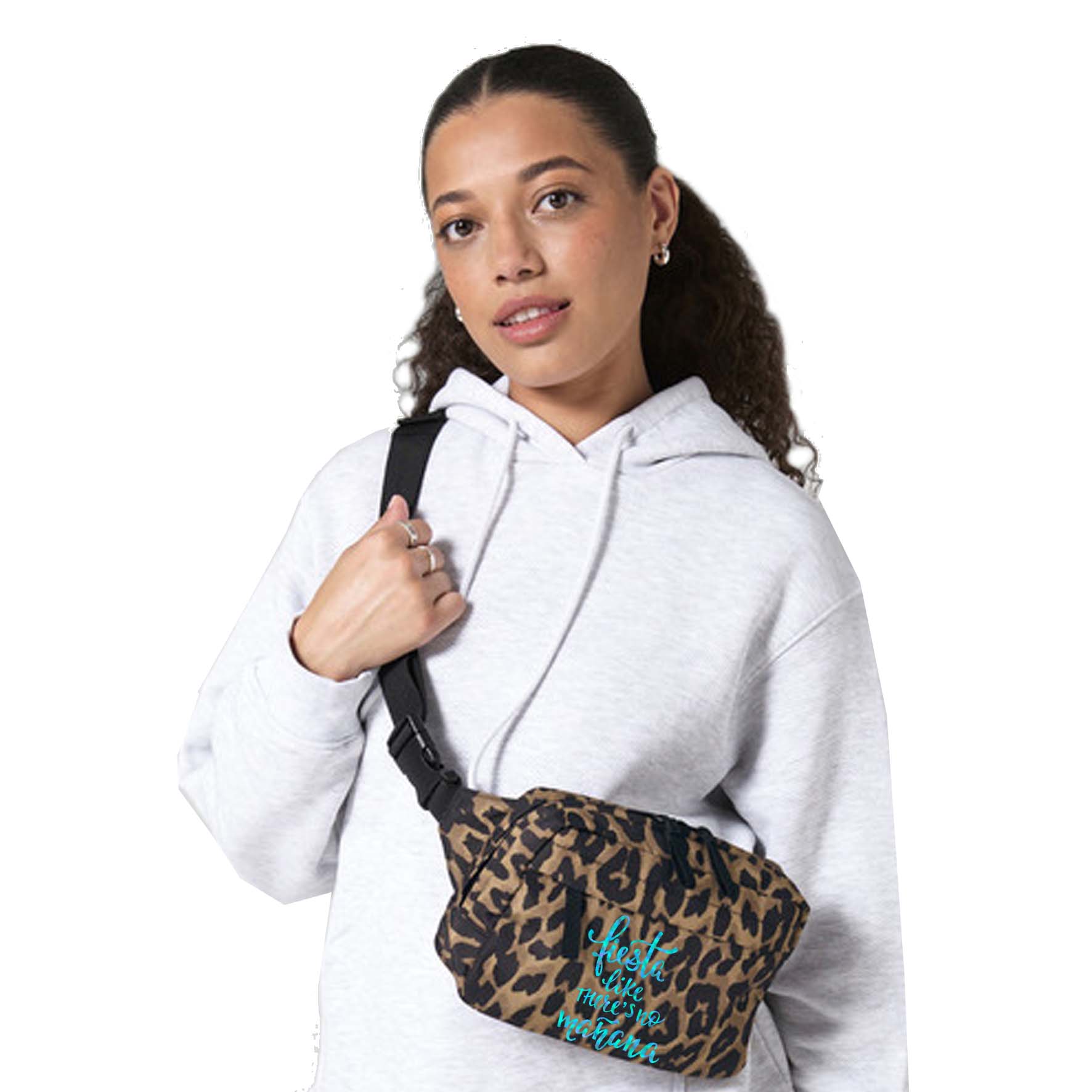 Panterprint crossbody eigen tekst - Afbeelding 4
