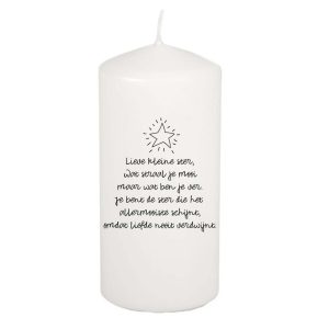 Kaars lieve kleine ster
